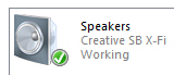 Fully-functioning speakers in Windows Vista