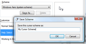 Saving custom cursor schemes