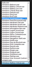 Event sounds in Windows Vista