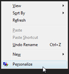 Personalization options and settings in Windows Vista
