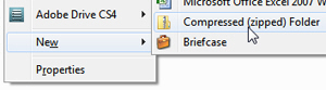 Add and create a compressed folder (zip file) in Windows 7