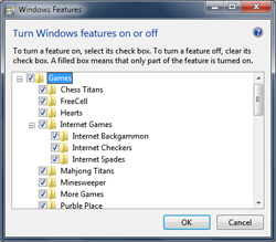 Add or remove games from Windows 7