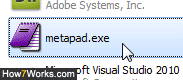 Change the default text editor on Windows 7