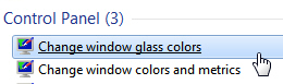 Change your colors Aero settings in Windows 7