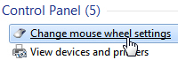Change your mouse wheel options in Windows 7