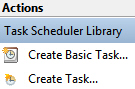 Create automated tasks in Windows 7