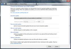 Customize Windows Updates settings and options