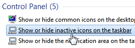 Customize your show/hide notification icons in Windows 7