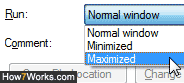 Force a window to always open maximized in Windows 7