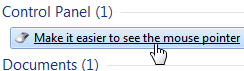Make your cursor easier to see on the screen in Windows 7