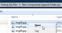 Open a file inside a zipped / compressed folder in Windows 7