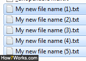 Rename several files at the same time