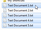 Select the file or files you want to email as attachments