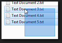Select the files and folders of which you need copies