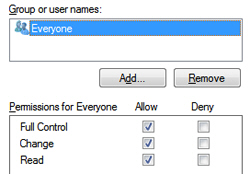 Setup user file permissions for shared drives and folders