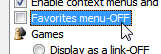 Show or hide Internet Explorer Favorites from the Windows 7 start menu