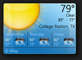 Show several days forecast in the weather gadget in Windows 7
