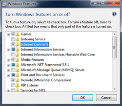 Uninstall Internet Explorer from a Windows 7 computer