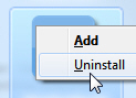 Uninstall a gadget in Windows 7