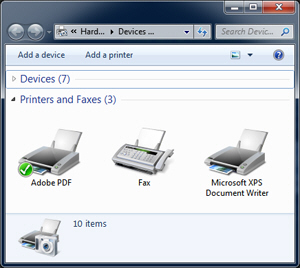View a full list of printers and print drivers in Windows 7