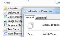 Windows displays the total number of files inside multiple folders in Windows Explorer