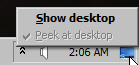 Aero Peek does not work with Windows 7 Classic Theme
