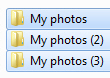 Multiple folders renamed in Windows 7