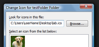 Custom picture as folder icon in Windows Vista or Windows XP