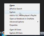 Open Windows Explorer to configure its options