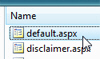 Select a file to be renamed