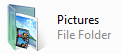Pictures profile folder in Windows Vista