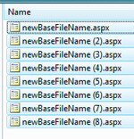 Multiple files renamed at once in Windows Vista
