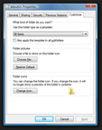 Configure folder options in Windows Vista