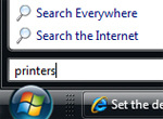 Access all printers in Windows Vista