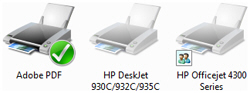 Unavailable shared printers in Windows Vista