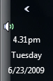 Using a vertical taskbar and clock in Windows Vista