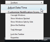 Configure date and time options