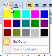 more highlight colors in word 2007