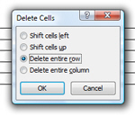Delete rows from Microsoft Word tables