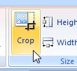 Image crop button in Word 2007
