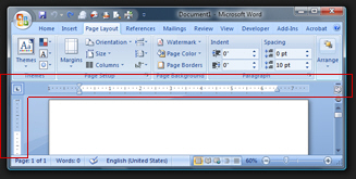 The ruler in Word 2007