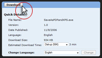 Download the Save-as-PDF plugin from Microsoft's website
