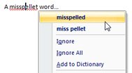 Let Word 2007 correct the spelling of your document