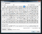 Symbols and special characters table in Word 2007