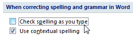 Disable spell-checker in Word 2007