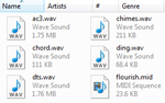 The location of the sounds folder in Windows Vista