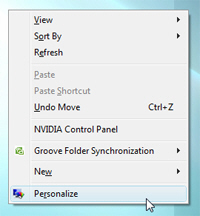 Personalize your desktop background in Windows Vista