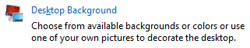 Desktop background settings in Windows Vista