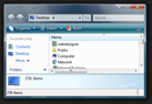 Viewing your desktop in Windows Explorer
