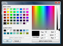 Windows Vista's custom color picker